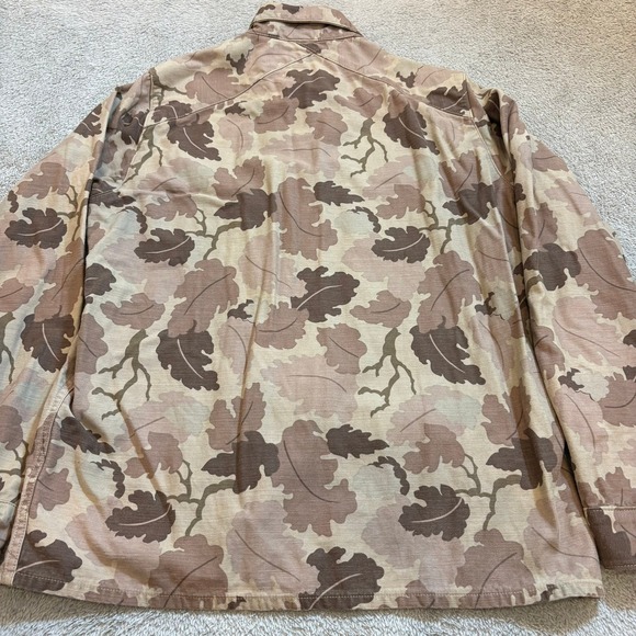 3sixteen Men Small Made USA Camo Button Up Shirt Jacket Classic Workwear Utility - Picture 14 of 16